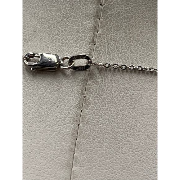 Designer 14K White Gold Cable Link Timeless Chain Necklace 18”, 1.6 grams - Picture 10 of 10